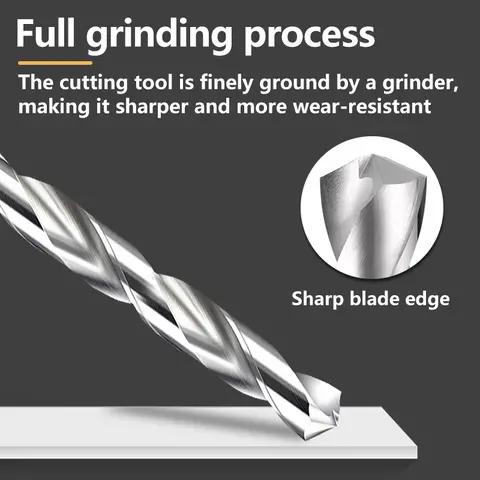 GULING 1PCS CNC 솔리드 카바이드 텅스텐 롱 생크 150mm 스틸 트위스트 드릴 직경 3 - 13mm 스트레이트 생크 드릴링 구멍