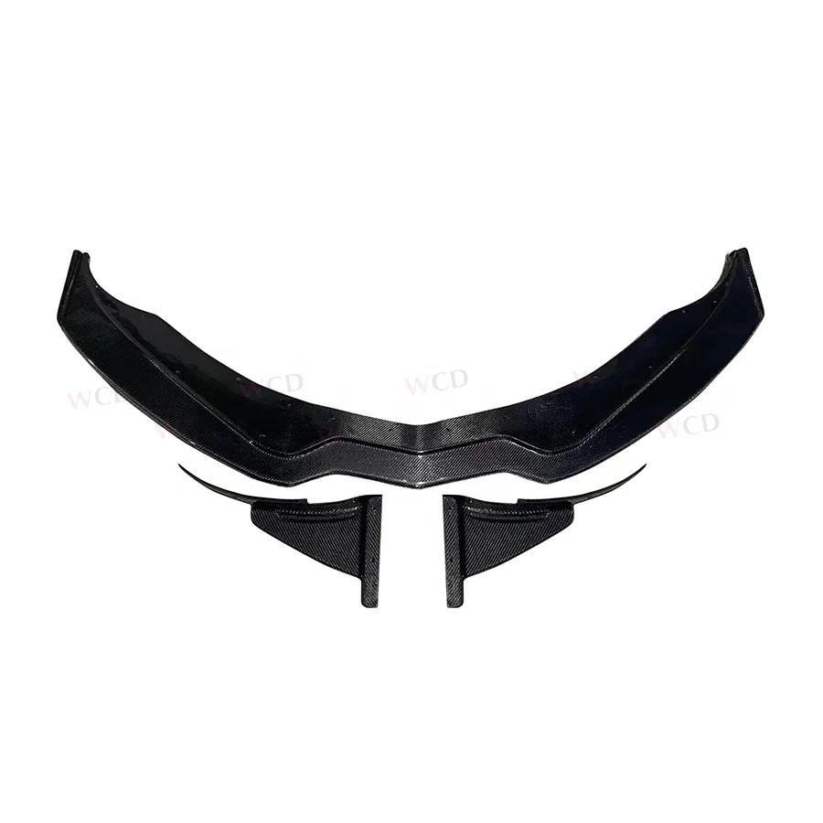 Carbon Fiber Front Bumper Lip Splitter Diffuser for Corvette C7 2013-2018