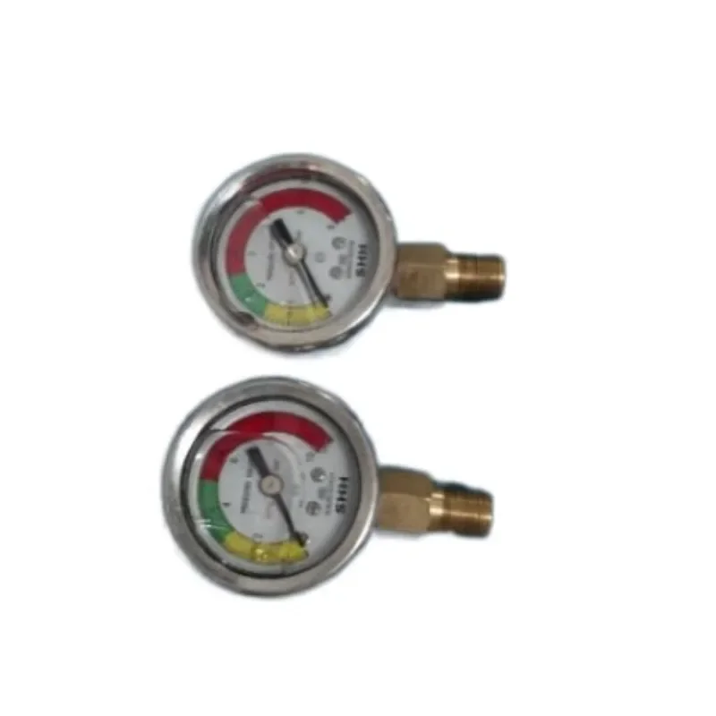 Internal and external thread pressure gauge Y40 stainless steel pressure gauge on Bailang lubrication pump