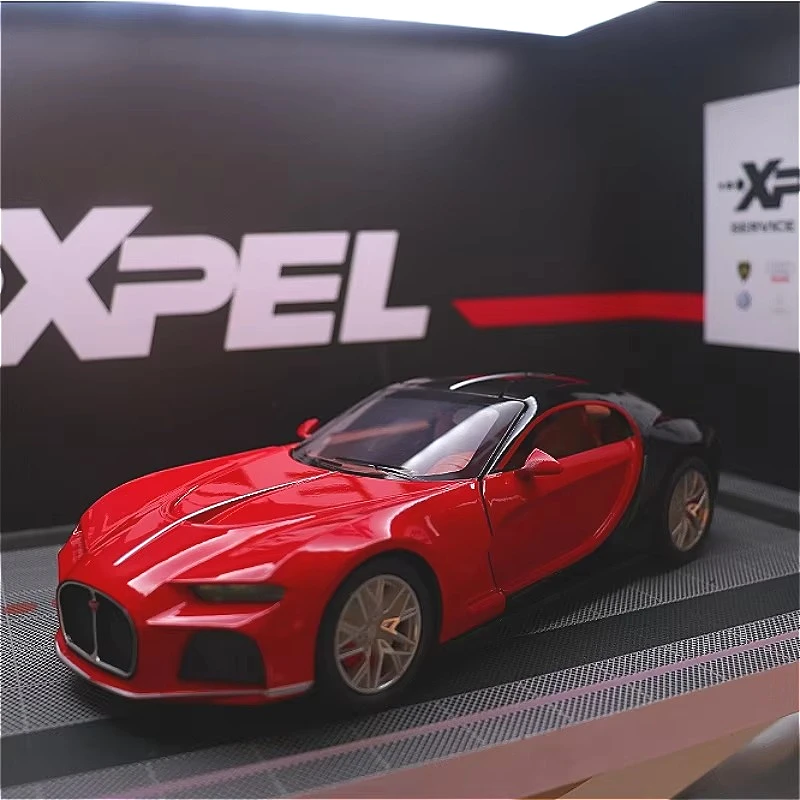 Bugatti – voiture de sport atlantique 1:24, haute Simulation, modèle de voiture en alliage métallique moulé, jouets pour enfants, collection cadeaux