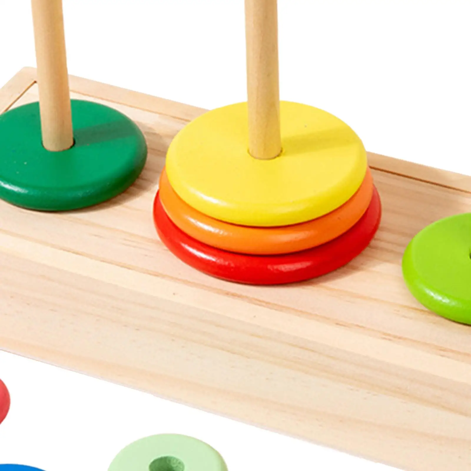 Jouet éducatif à empiler pour enfants, teasers mathématiques en bois colorés pour nourrissons intellectuels
