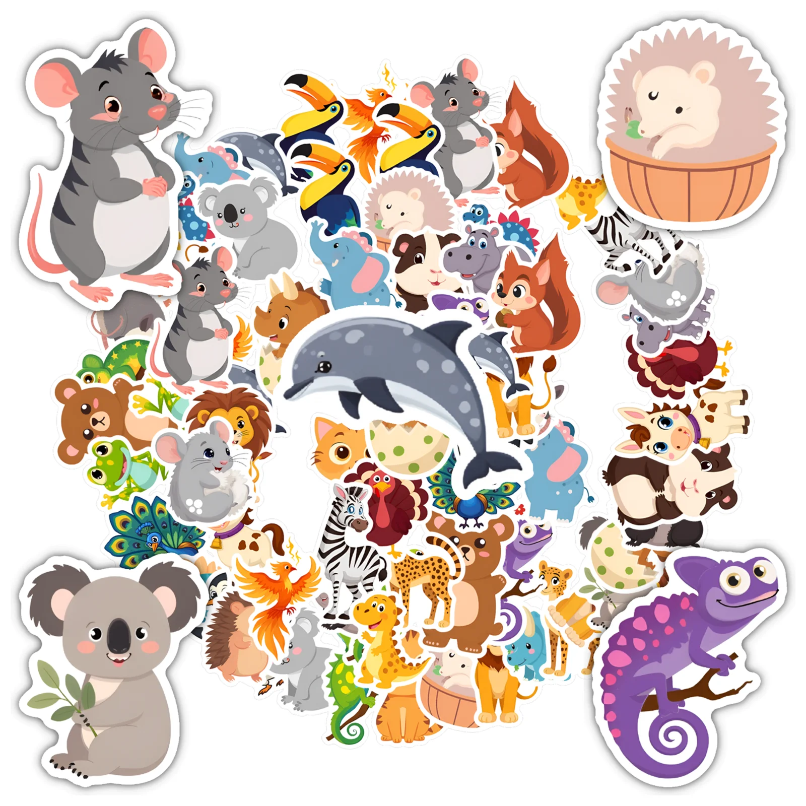 

35 шт.-50 шт., игривые мультяшные наклейки, милые наклейки «сделай сам», канцелярские наклейки для телефона «сделай сам», ноутбука, скрапбукинга, велосипеда, ноутбука