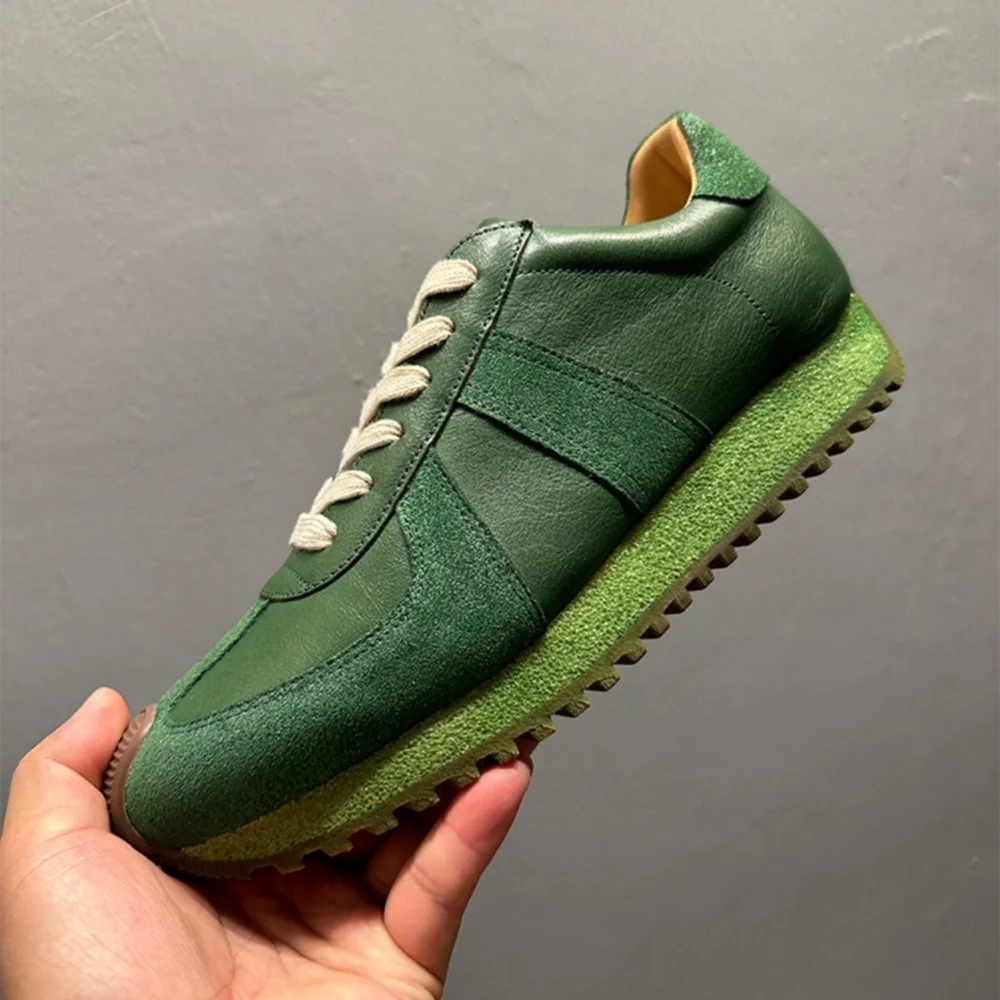 أحذية كاجوال كلاسيكية قابلة للتنفس - أحذية جديدة عصرية ومريحة وعصرية ومتعددة الاستخدامات من الجلد الأصلي للرجال #4