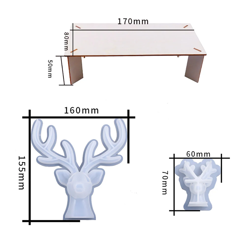 Silicone world Deer Horns Silicone Mold Jewelry Display Stand Mold Resin Mold Earrings Necklace Ring Jewelry Storage Rack Mold