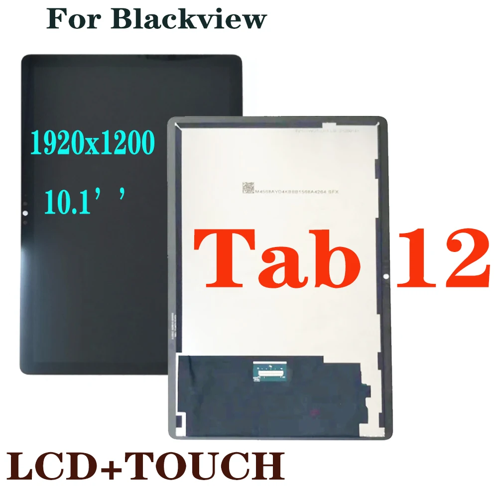 10.1'' Original FHD LCD Replacement For Blackview Tab 12 LCD Display Touch Screen Digitizer Assembly 1920x1200 Pixels