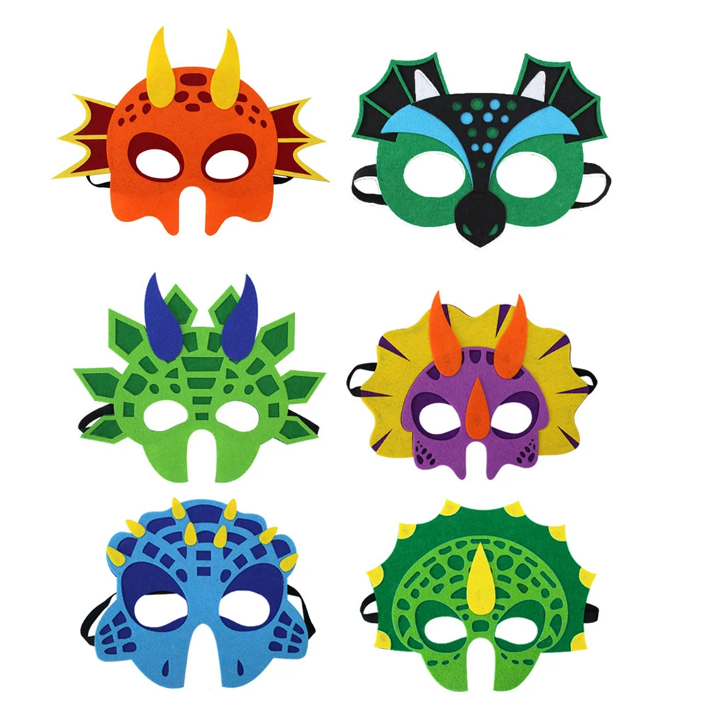 

3PCS Dinosaur Mask for Kids Soft EcoFriendly Comfortable Wear Unique Children Party Masquerade Favor Toy Gift Idea Stylish Play