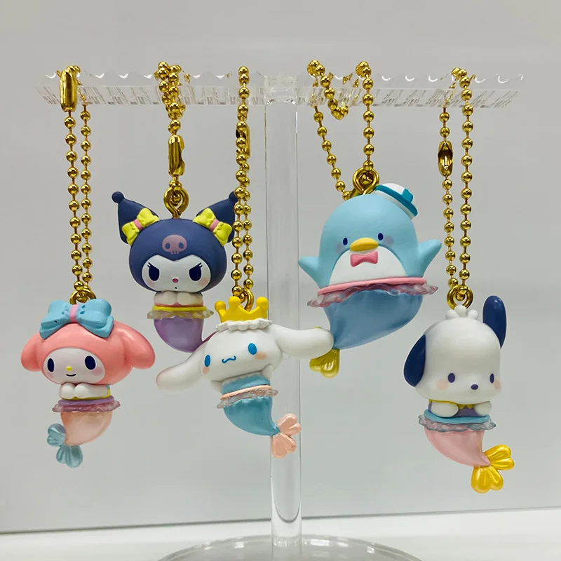 Bandai Gashapon Toys Pendant Mint Edition Kuromi MyMelody Pochacco Cinnamoroll TuxedoSam Action Figure Doll Toys Gifts for Kids