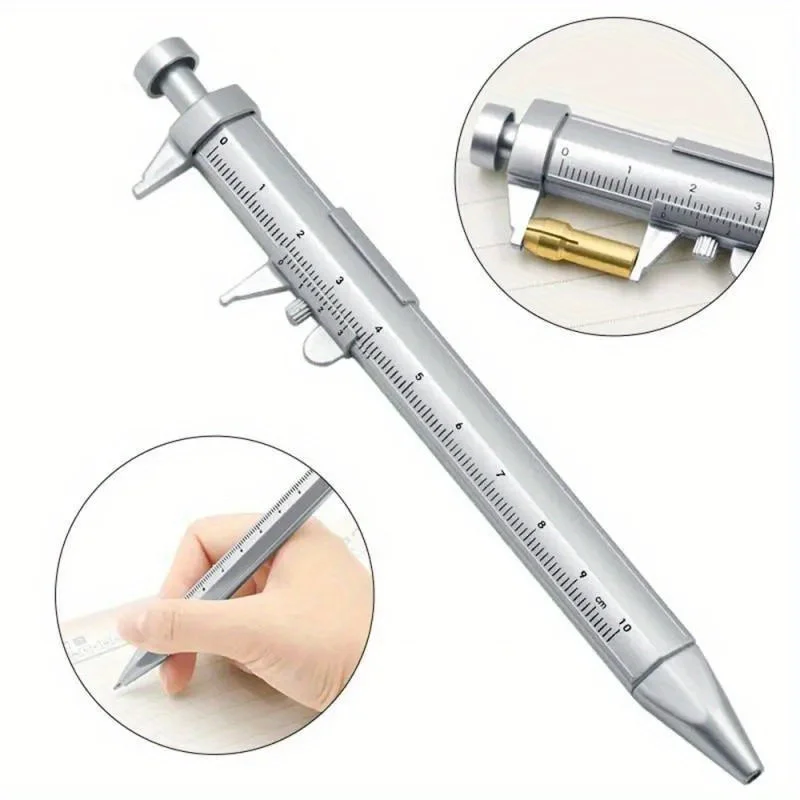Multifunction Gel Ink Pen Vernier Caliper Roller Ball Pen Stationery Ball-Point Ball-Point 0.5mm Drop shipping
