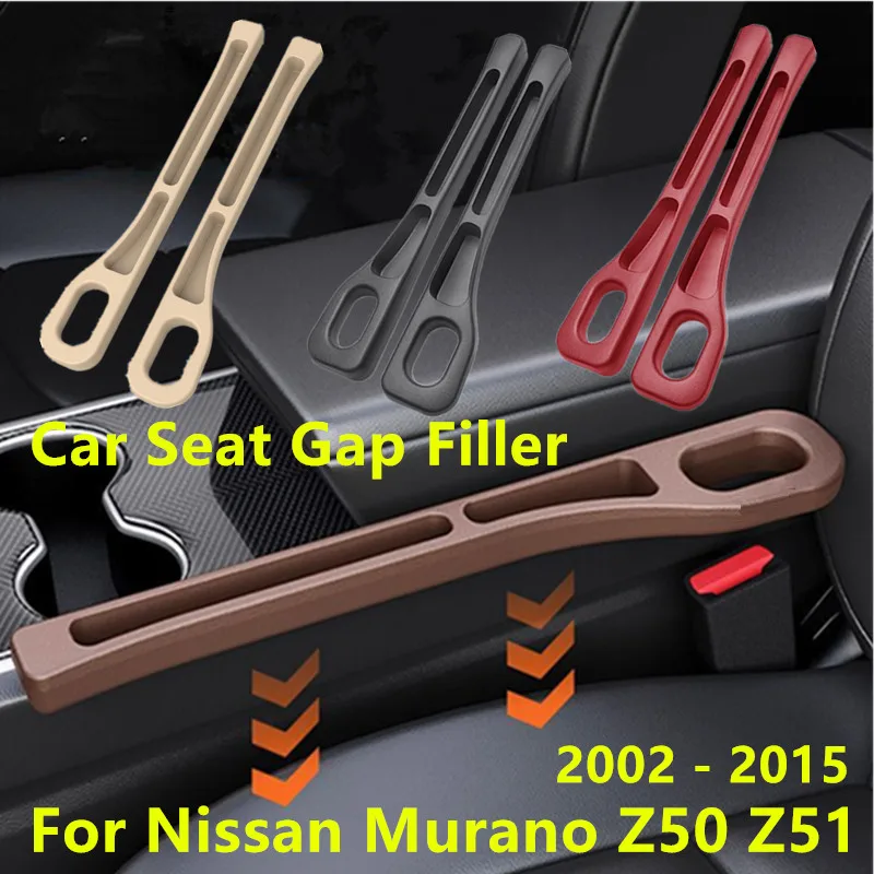 PU Car Seat Gap Stuff Side Seam Filler Leakproof Storage Organizer Accessory For Nissan Murano Z50 Z51 2002 2003 2004 2005-2015