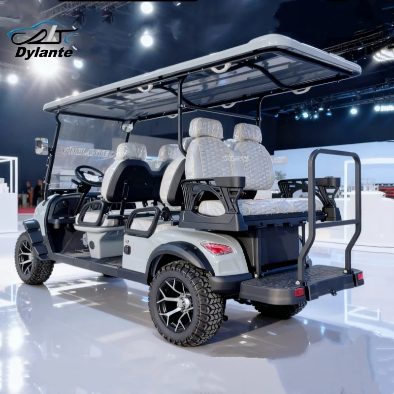 

Высококачественные мини-шестиместные тележки для гольфа на солнечной энергии/4 + 2 сиденья экскурсионные машины электромобили для клюшек и курсов для гольфа