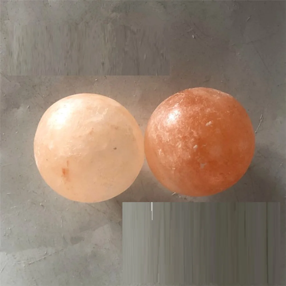 Jabón de sal con bola de cristal, bola de masaje de piedra de minerales de sal Natural (naranja), 1 ud.