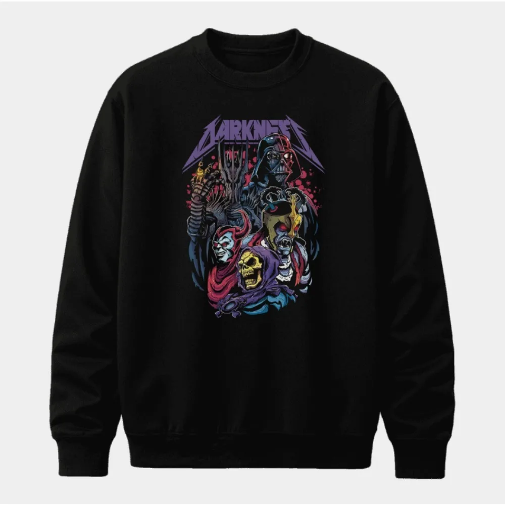 سترة American Star Wars المطبوعة برقبة دائرية للرجال والنساء هي ملابس رياضية قطنية فضفاضة ومريحة للخريف