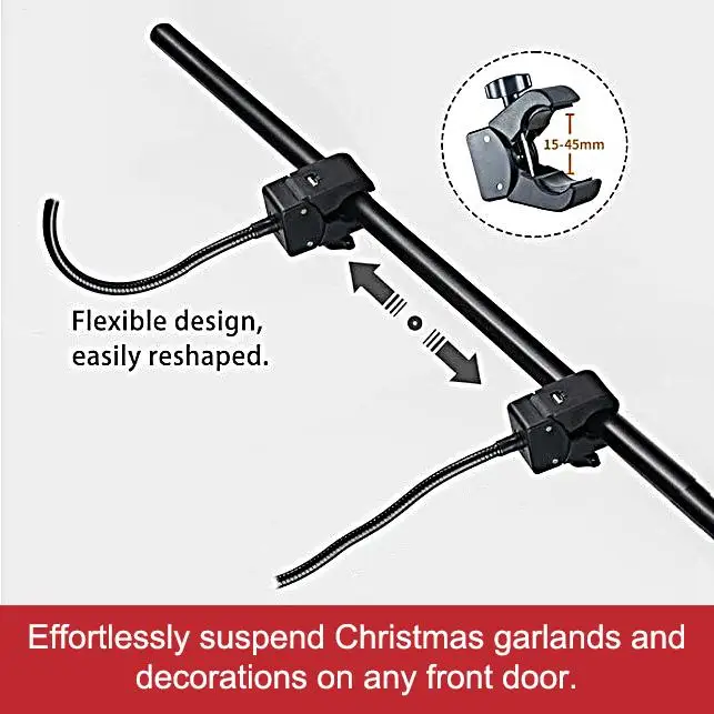 

Wreath Hanger for front door Wreath Hook Over the Door Wreath Hanger Hanging Hook Adjustable No Screws Removable