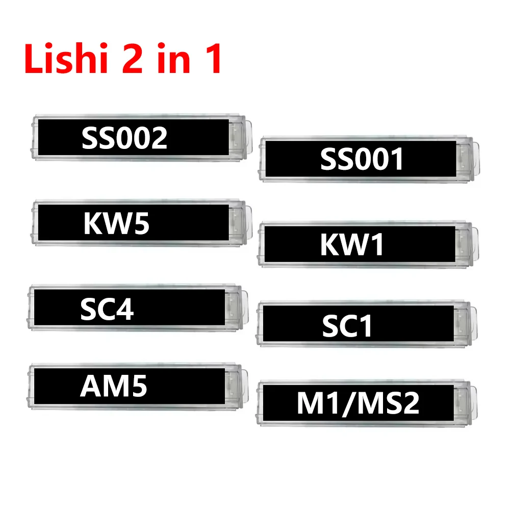 Lishi styles Tools SC1 KW1 SC4 M1/MS2 AM5 KW5 M1 MS2 SS001 PRO SS002 PRO 2in1 locksmith tools