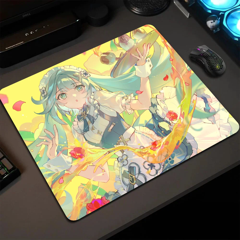 

Faruzan Genshin Impact Mousepad Small LockEdge Mouse Pad For Gamers Computer Desk Pad Rectangular Anti-slip Rubber