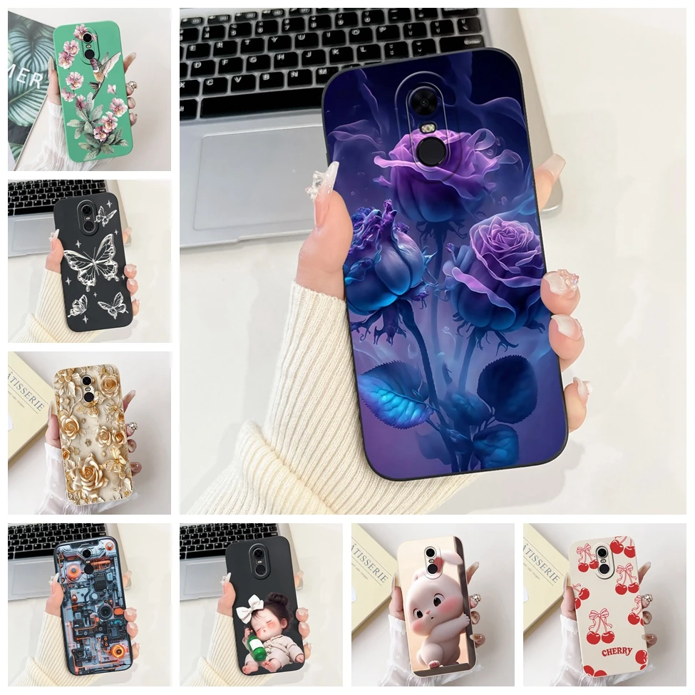 

Силиконовый чехол для Redmi 5 Plus с милым котом, модный чехол с бабочками и цветами любви, окрашенный чехол для Redmi 5 Plus, чехол для телефона MEG7 MEI7