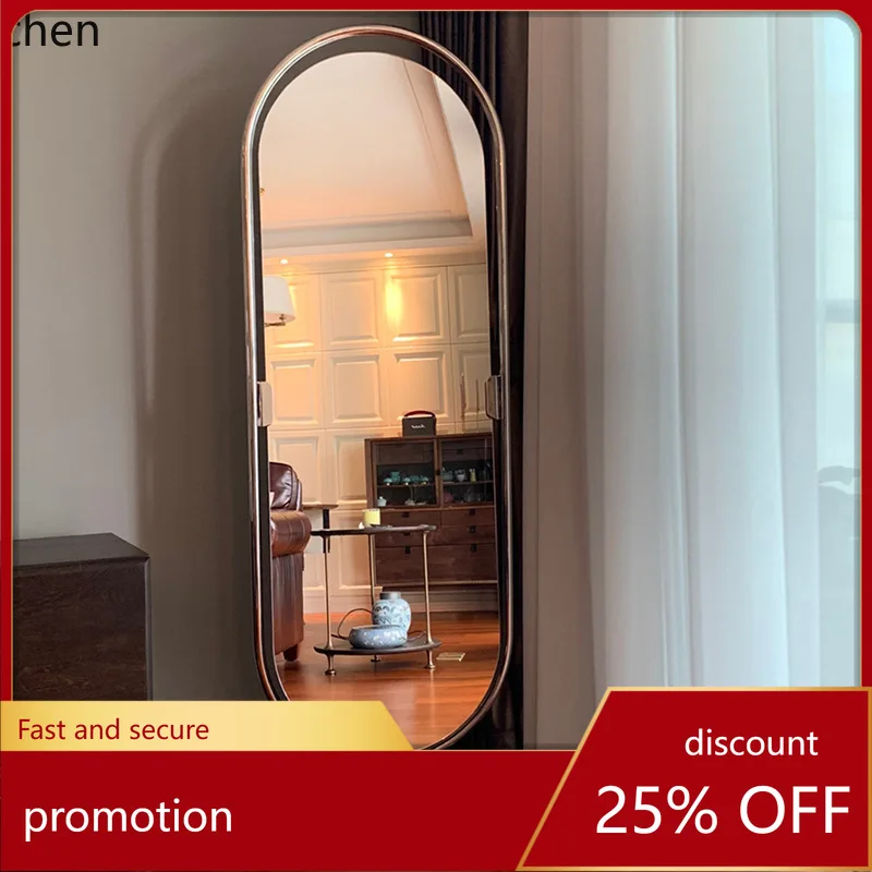 

CZ Vintage Floor Mirror Mobile Full-Length Mirror Rotating Dressing Mirror