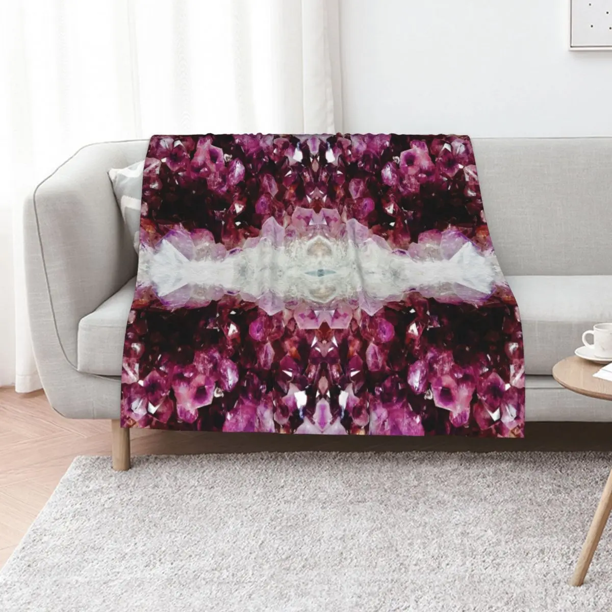 Precious Stone Throw Blanket Cute Weighted Plaid Hair wednesday sofa bed Blankets