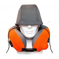 U-shaped inflatable electric massage pillow travel portable car home care cervical spine massager