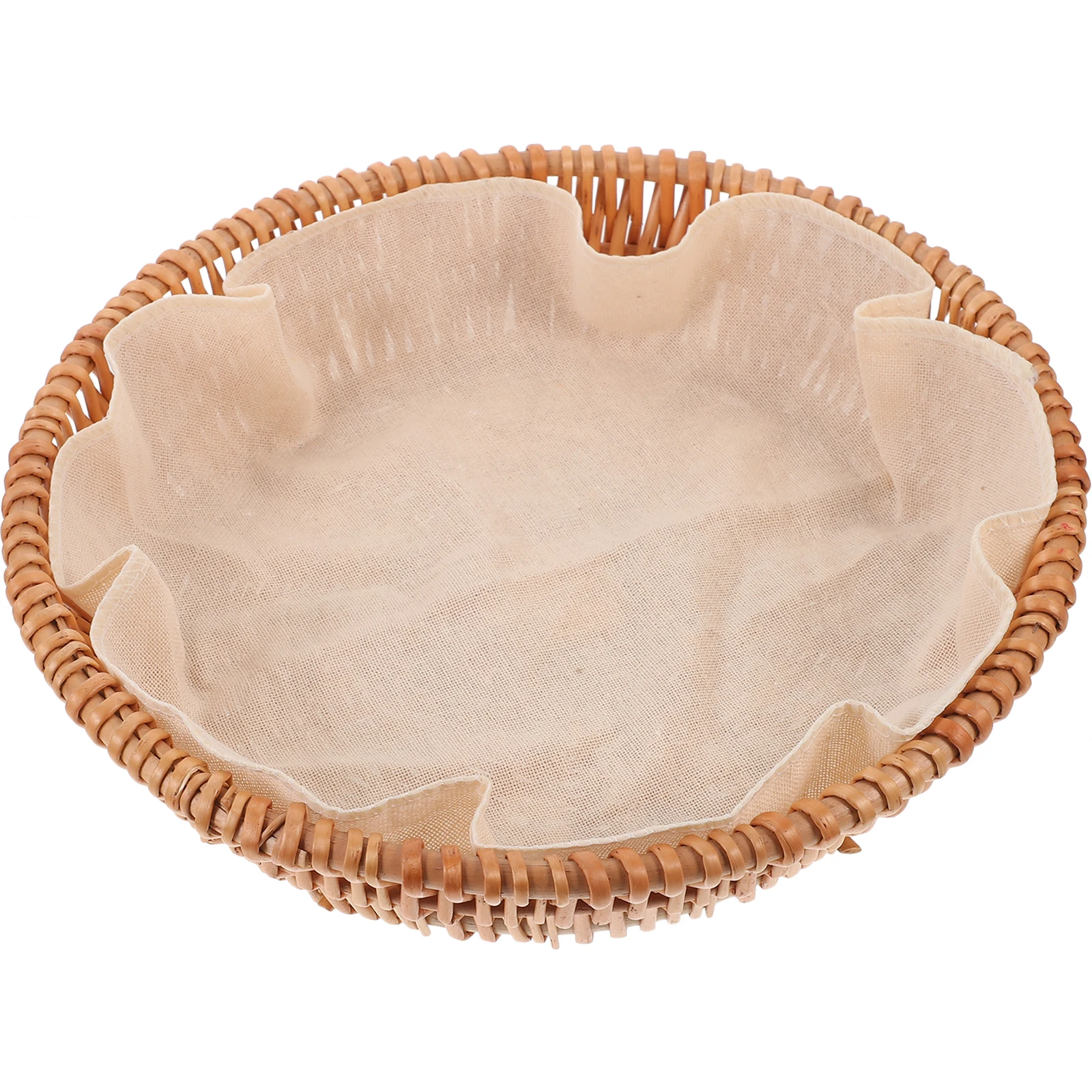 

Willow Bread Basket Woven Storage Medium Size Kitchen Table Snack Pastry Baskets Food-serving Containers Handmade