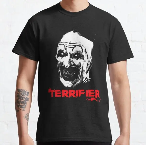 

Art The Clown Halloween Horror movies terrifier slasher film graphic t shirts scary movie print tee 100% cotton large size tops