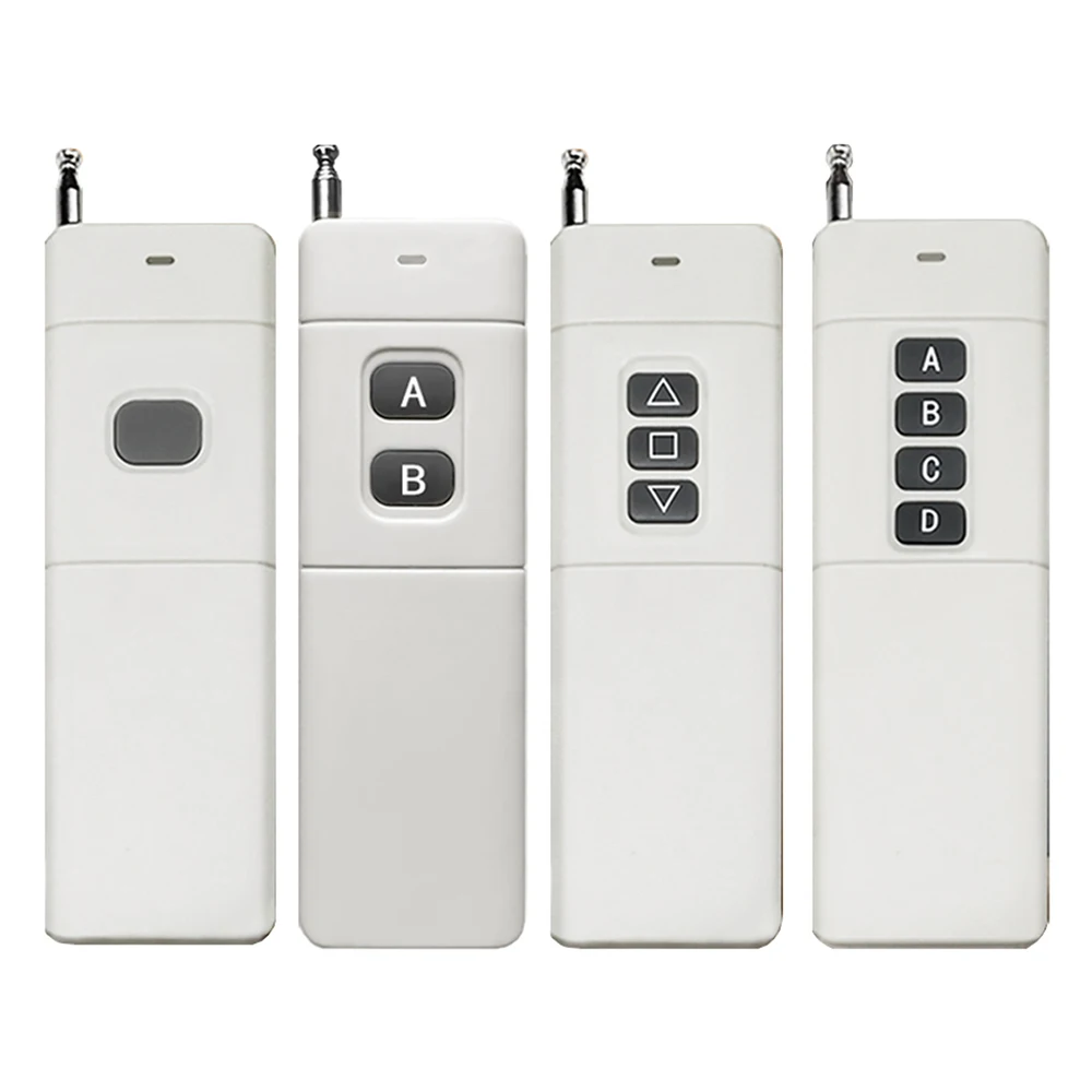 

433Mhz Wireless Remote Control RF Remote for Garage Door LED 3000m 3/4CH Long Distance High Power Receiver Transmitter Dropship