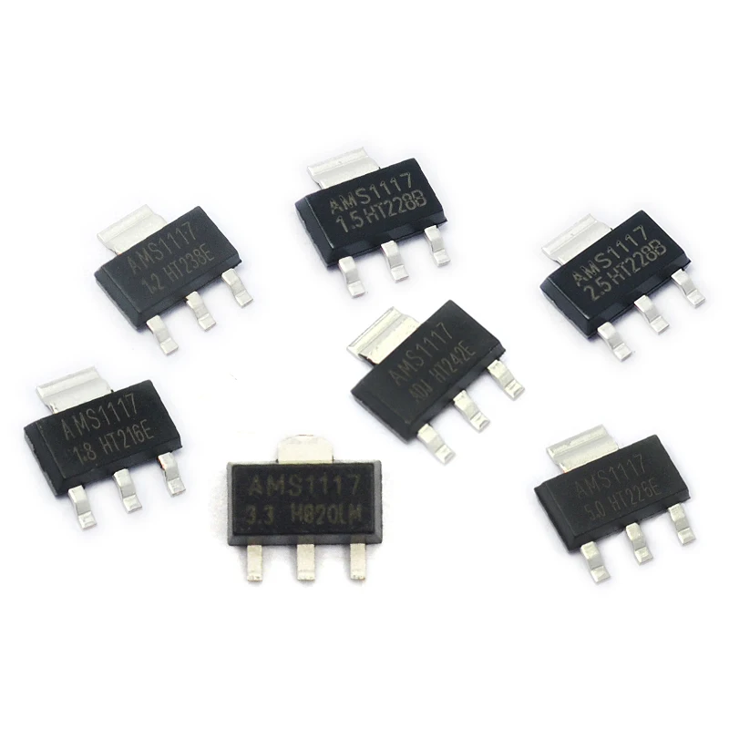 10PCS/LOT AMS1117-3.3V AMS1117-ADJ AMS1117-1.8 AMS1117-1.2 AMS1117-5.0 AMS1117-2.5 AMS1117-3.3 AMS1117-5.0 AMS1117-1.5 SOT223