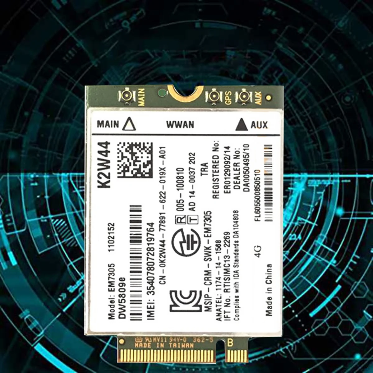 بطاقة واي فاي لـ DELL Latitude ، 4G nff ، EM7305 ، GOBI5000 ، E7250 ، E7450 ، E5250 ، e7.5 ،! ، ، مكان 8 برو ،