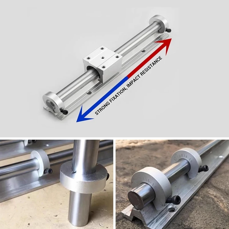 ABAE-リニアレールリミット固定リング、4個12mm SBR12リニアレールストップカラー衝突防止ブロックストッパー固定リング