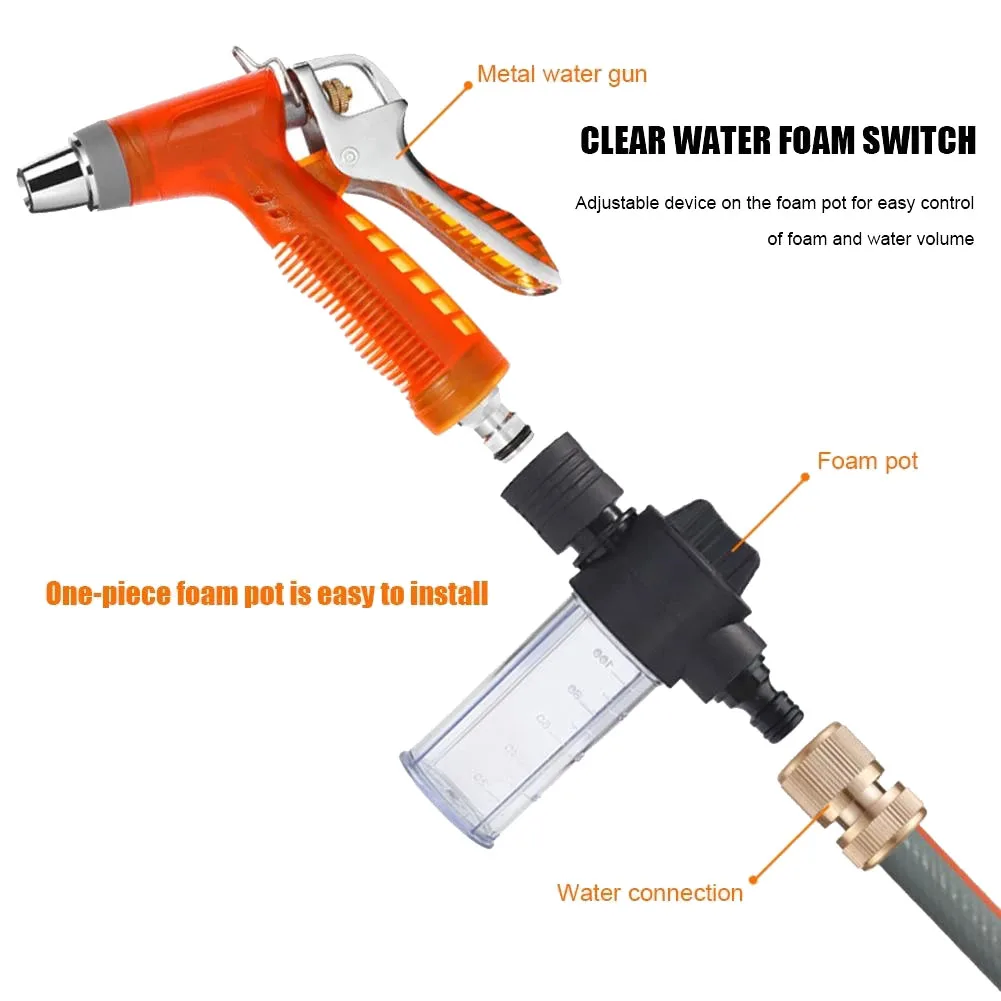 غسالة السيارات رغوة قطعة واحدة رغوة وعاء غسيل السيارات رغوة 100 مللي رغوة انس نظيفة غسيل السيارات غسالة الضغط