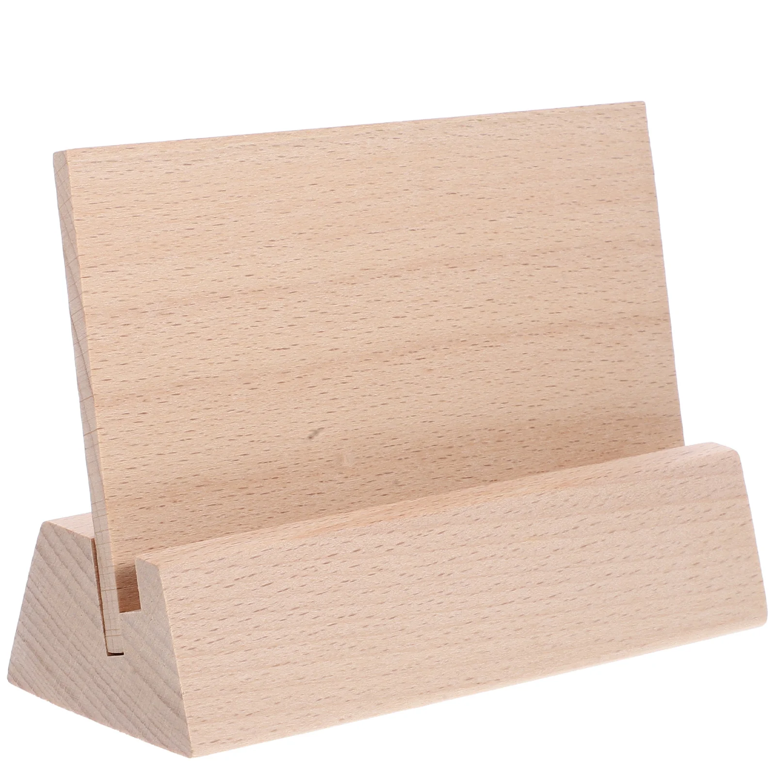 

1 шт., деревянный держатель для календаря, 7 мм, слот, настольная основа для карточек, фотографий, заметок, настольная подставка, деревенский настольный органайзер