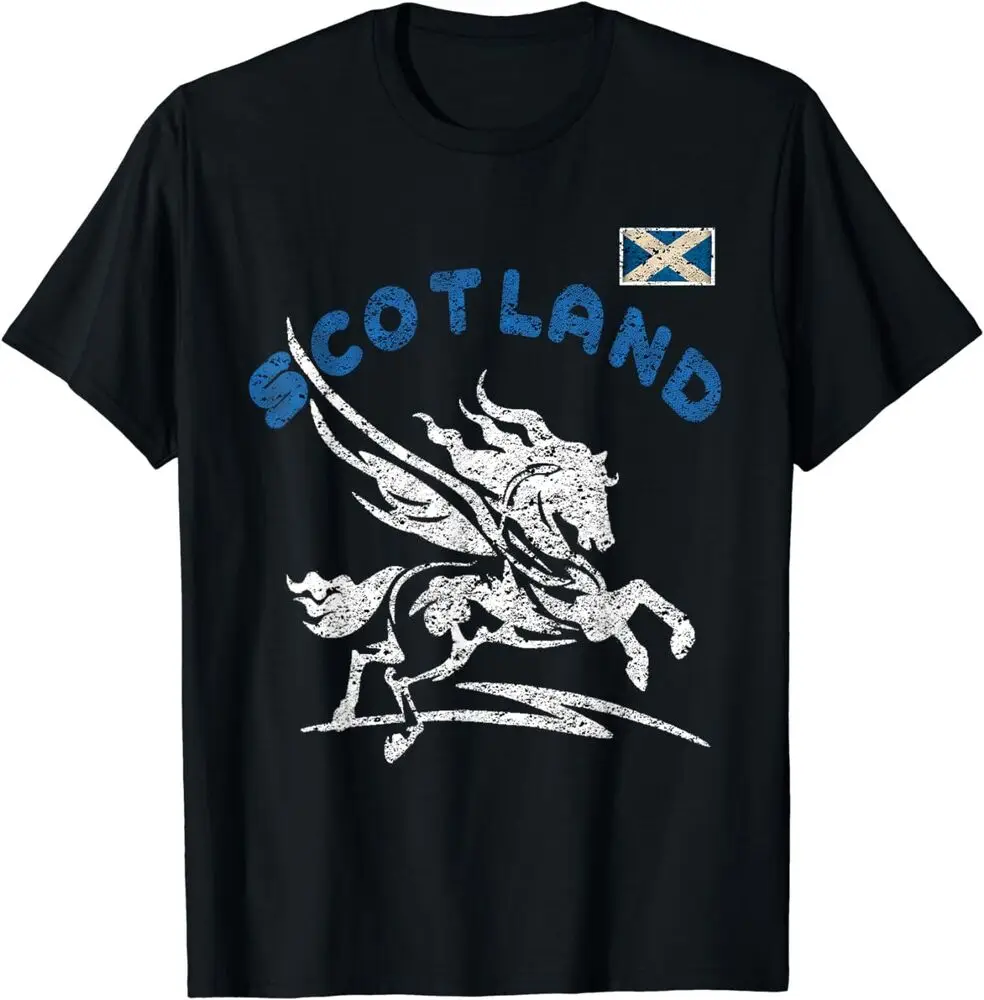 Vintage Scottish Souvenir Scotland Flag T-Shirt Anime Graphic T-shirts For Men Clothing Women Short Sleeve Tees Vintage