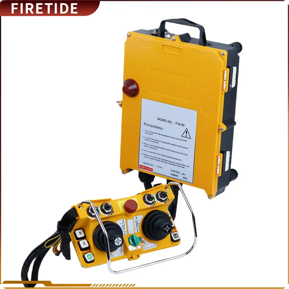 Wireless Remote Control Hoist Crane 12V-380V Heavy Duty Rocker Five-Speed Industrial  Electric Lift Transmitter+Receiver F24-60