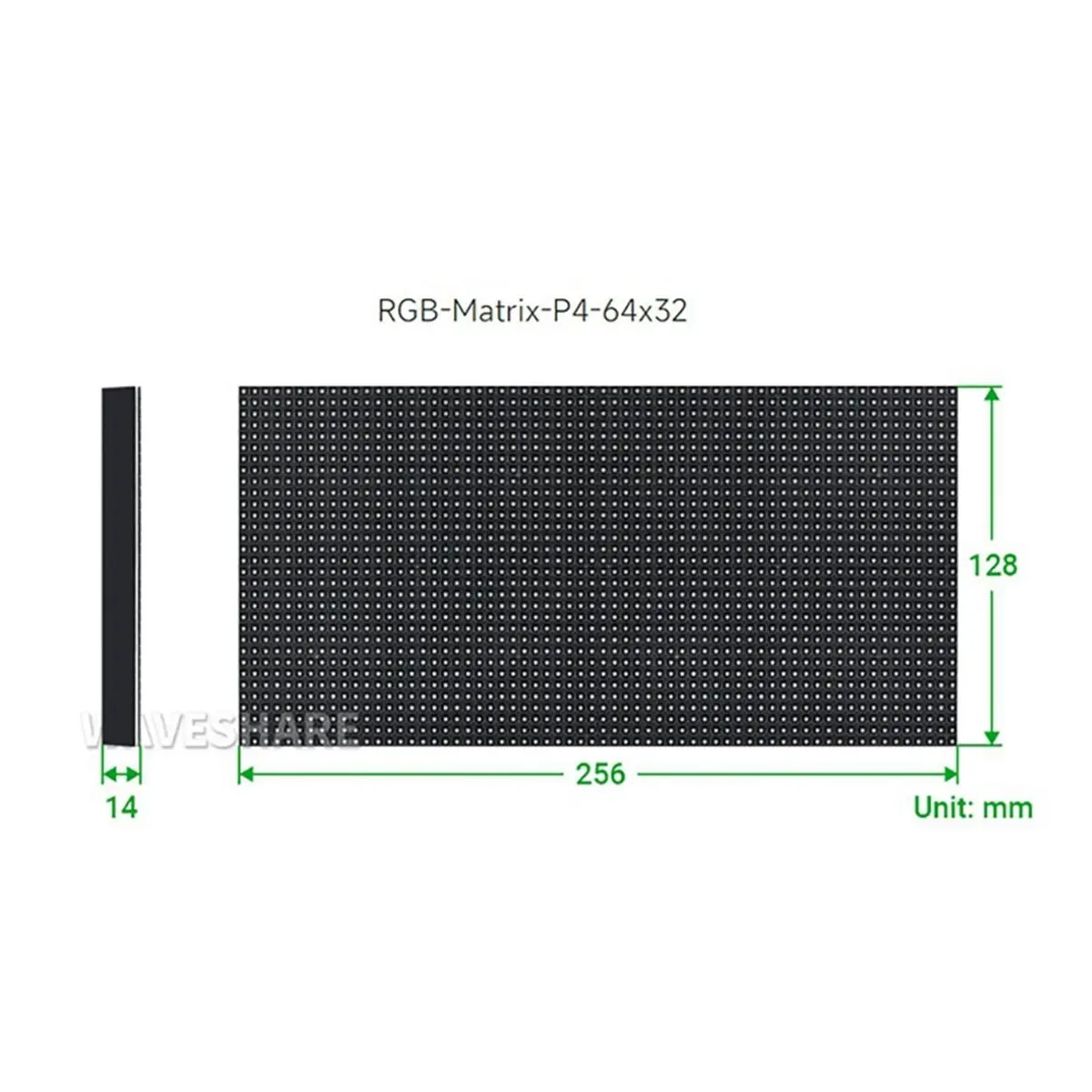 

Модуль светодиодной панели P4, 1/16 сканирования, 256x128 мм, 64x32 пикселей, полноцветный матричный дисплей P4