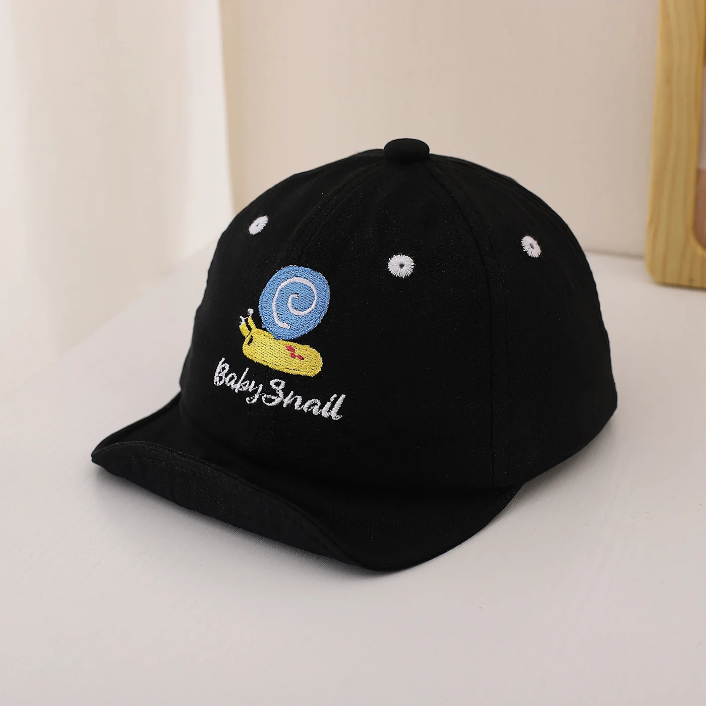 New Embroidered Baby Cap Korean Snail Toddler Boy Girl Baseball Cap Soft Cotton Summer Infant Peaked Hat view 6