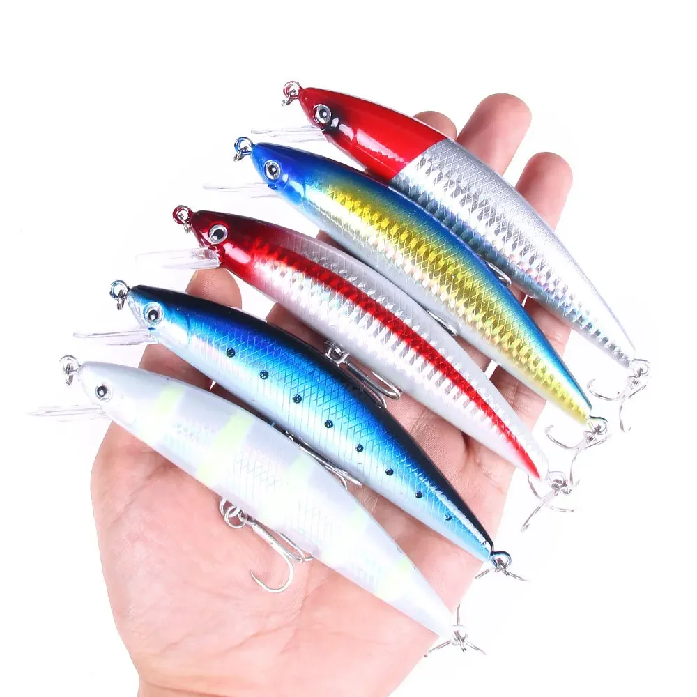 1Pcs Minnow wobbler Fishing Lures 12cm 39g 4#Hook Suspending Jerkbait Hard Bait Lures Pike Carp Bass Fishing Tackle Pesca