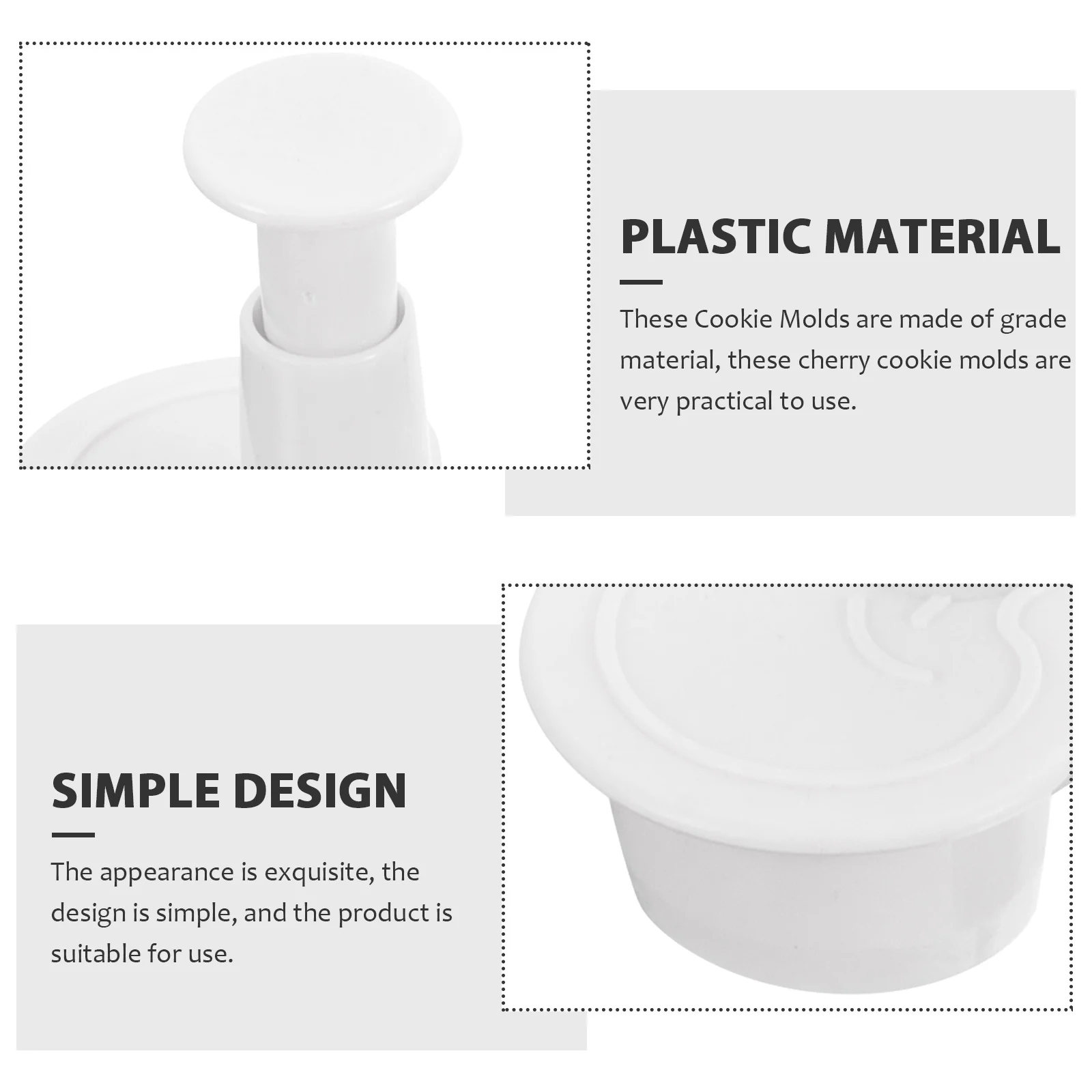 

3 шт., формы для вишневого печенья, компактные, легкие, удобные формочки для печенья, кухонная форма для печенья, инструмент для выпечки, формы для блинов