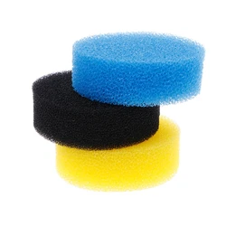 Filter Sponge 3 Pcs Three Colors Replacement Aquarium Filter Bucket Supplies for Home Living Room Water for Tank Straine
