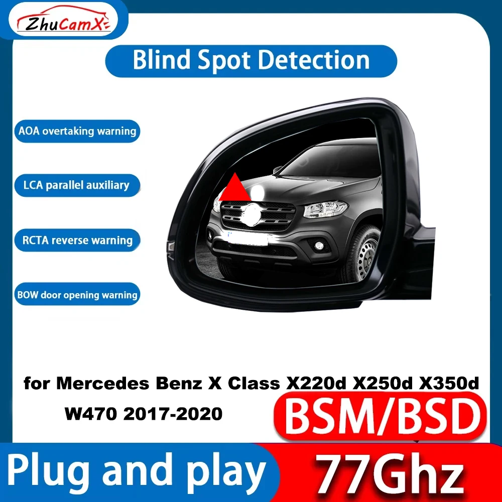 for Mercedes Benz X Class X220d X250d X350d W470 2017-2020 Active Blind Spot Assist Detection Monitoring Information System OEM