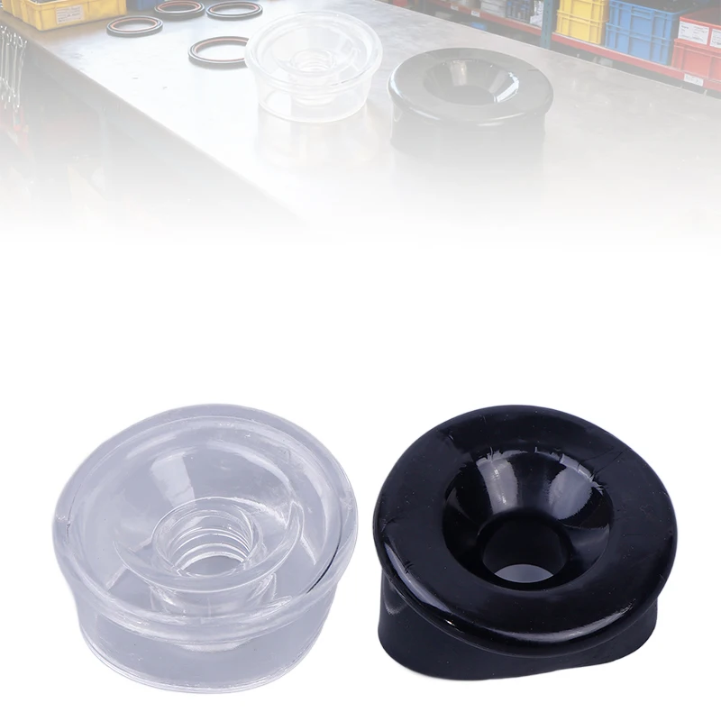 حلقة أسطوانية مريحة ودقيقة؛ كم ختم سيليكون شفاف/أسود عالي الجودة