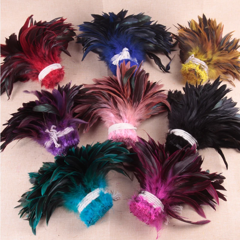 100pcs/Lot Cheap Plumas Feather 15-20cm Natural Rooster Feathers for Crafts Carnival Chicken Feather Jewelry Plume Decoration