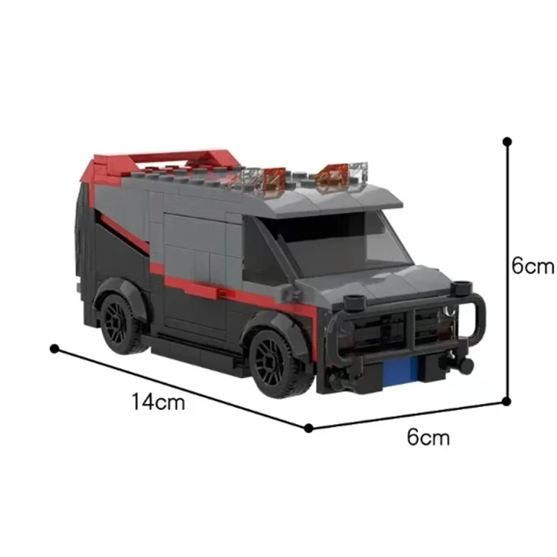 Auto Bouwstenen MOC-20604 Kleine Deeltje Montage Politiebureau SWAT Team Auto Van 242 stks kinderen Gift Voertuig Model