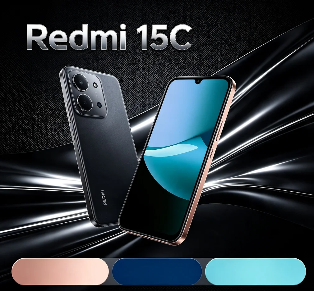 Latest 2026 Redmi 15C Unlocked Android Cellphone 8GB+256GB Dual‑SIM Dual Standby Genuine Official Authentic Product Redmi Series