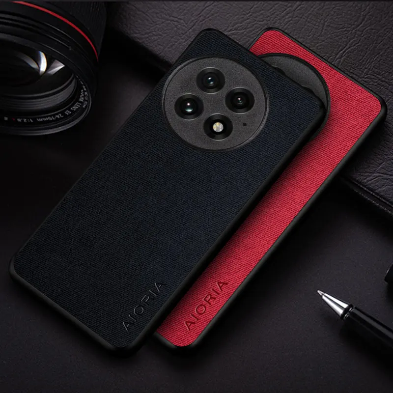 Fashion Case For Oneplus 13 13r coque lightweight durable textile leather cover for oneplus 13r case funda