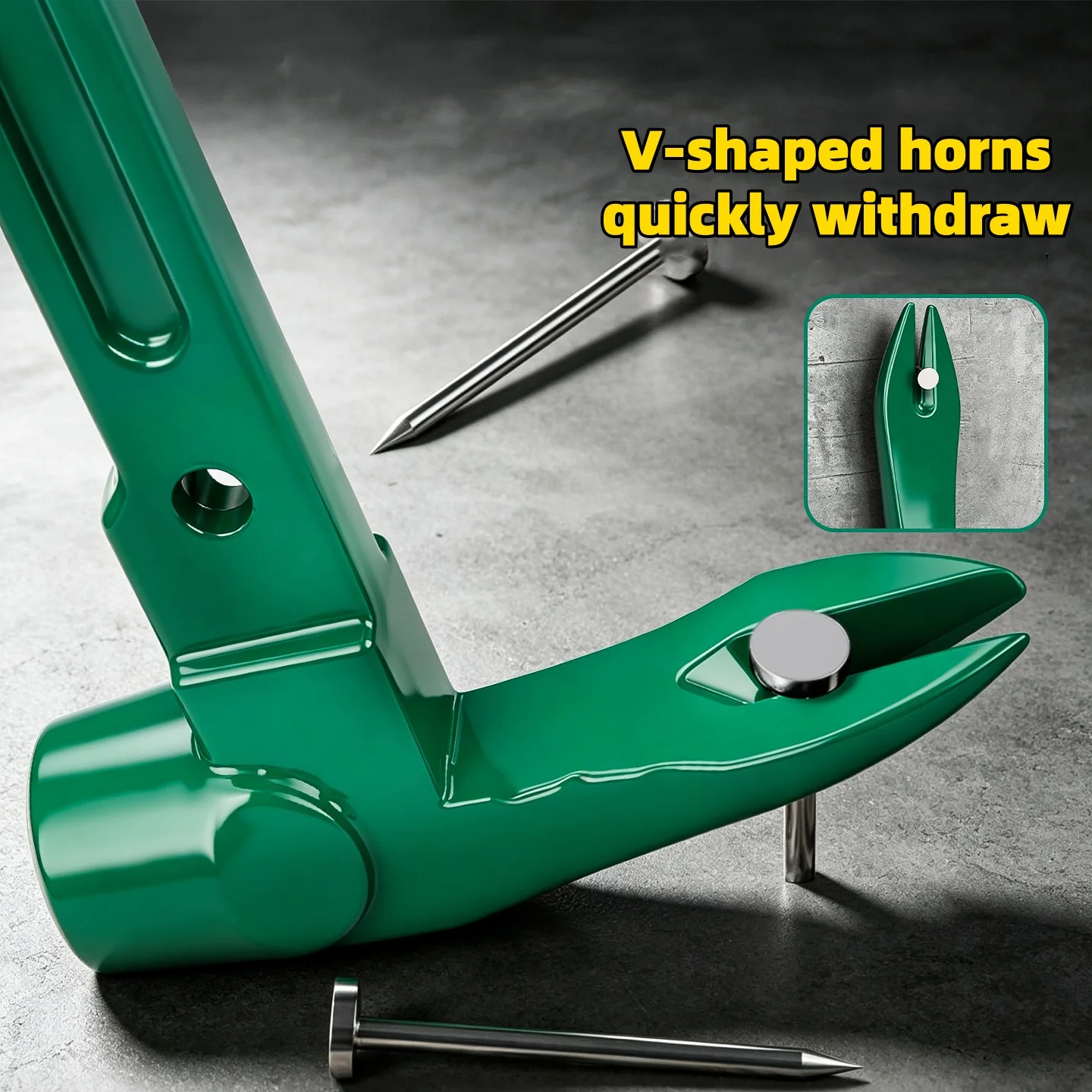 Multi-purpose Claw Hammer Pry Bar Set, All-in-One Nail Puller Crowbar, Durable Nail Remover for Woodworking and Demolition Jobs