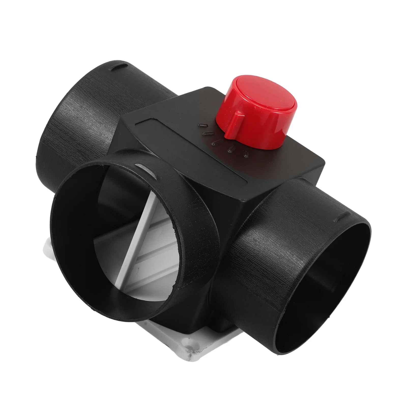 

T Type Flow Control Valve 75Mm Three Way Plastic Air Outlet Ducting Connector for Car Parking Heater System Auto Heater Vent