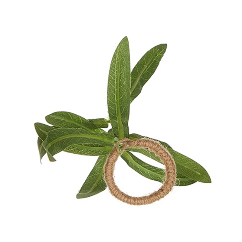 Clipe guardanapo flor simulado único clipe guardanapo planta artificial decorações exclusivas clipe