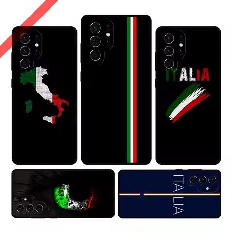 Italy Flag Phone Case For Samsung Galaxy S20 FE S21 S10 S23 Plus S24 S22 Ultra Coque Note20 Note10 S9 S8 Cover Capa