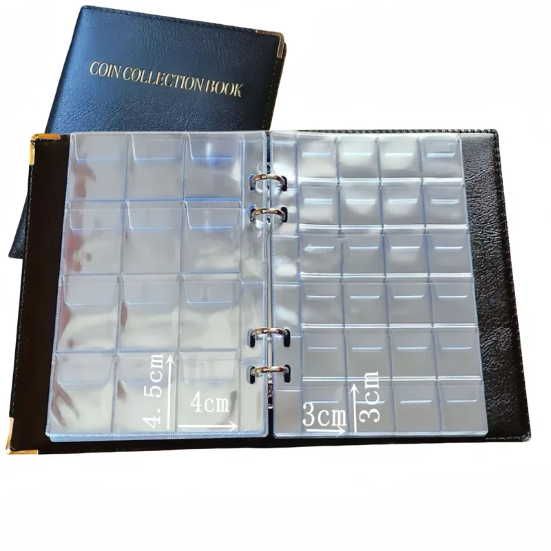 10/20 Pages Coin Storage 120/360 Coin Collection Album for Coin Storage and Collection Loose-leaf Album Suitable for Collectors