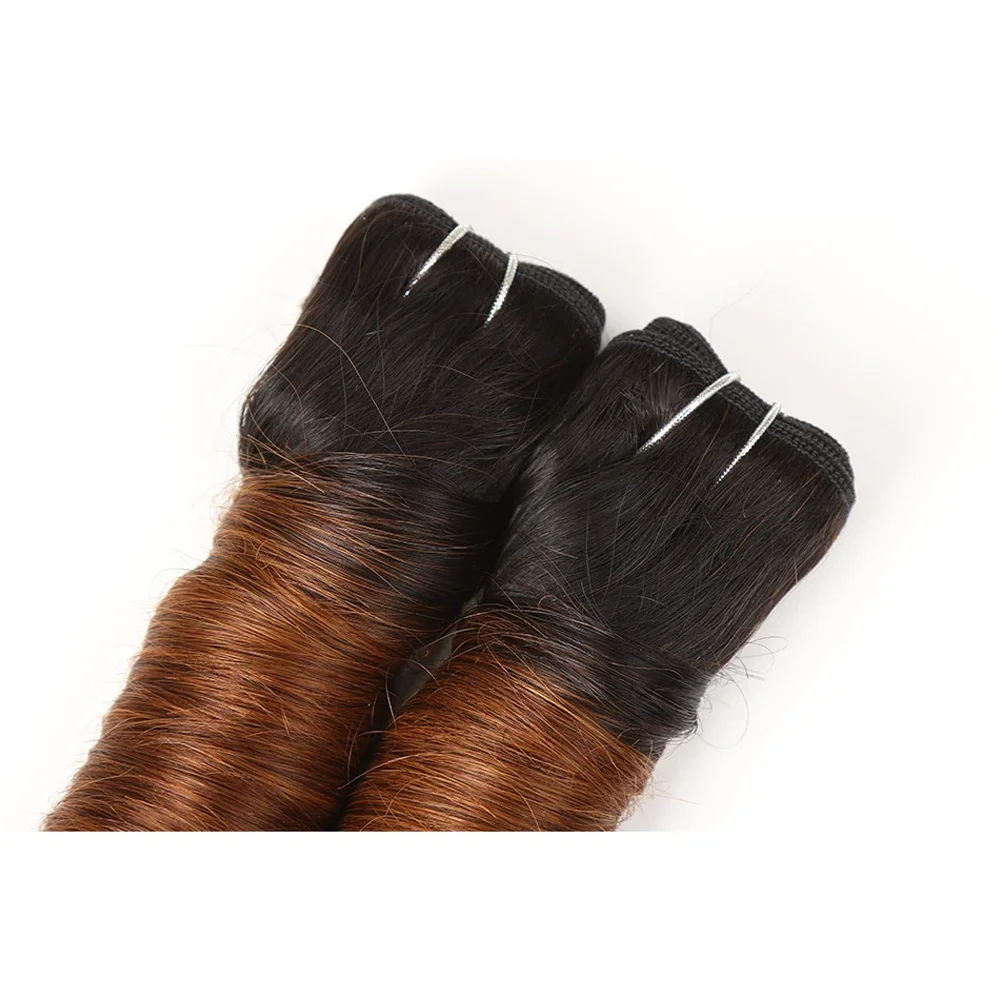 خصلات مموجة برازيلية للنساء ، أومبير ، أشقر ، فضفاض ، وصلات شعر بشري ، للبيع